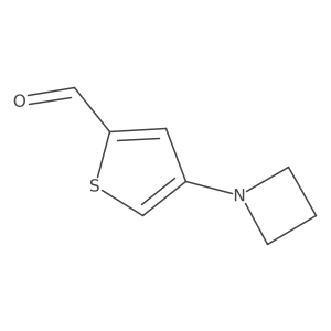 4-(Azetidin-1-yl)thiophene-2-carbaldehyde Structure
