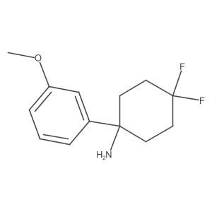 4,4-Difluoro-1-(3-methoxyphenyl)cyclohexanamine Structure