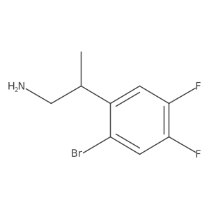 2-(2-Bromo-4,5-difluorophenyl)propan-1-amine结构式