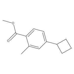 Methyl 4-cyclobutyl-2-methylbenzoate结构式