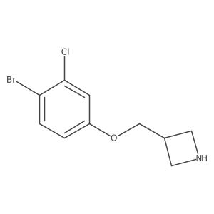 3-[(4-Bromo-3-chlorophenoxy)methyl]azetidine Structure