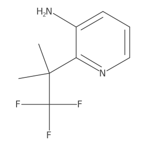 2-(1,1,1-Trifluoro-2-methylpropan-2-yl)pyridin-3-amine结构式