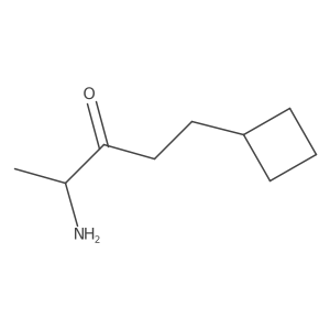 4-Amino-1-cyclobutylpentan-3-one Structure