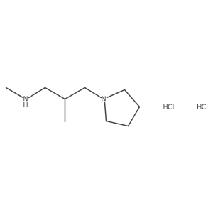 N,2-Dimethyl-3-(pyrrolidin-1-yl)propan-1-amine dihydrochloride结构式