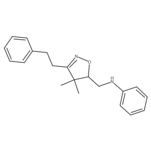 N-((4,4-Dimethyl-3-phenethyl-4,5-dihydroisoxazol-5-yl)methyl)aniline Structure
