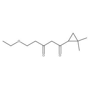 1-(2,2-Dimethylcyclopropyl)-5-ethoxypentane-1,3-dione结构式