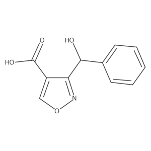 3-[Hydroxy(phenyl)methyl]isoxazole-4-carboxylic Acid Structure