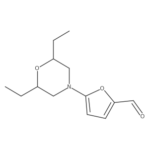 5-(2,6-Diethylmorpholin-4-yl)furan-2-carbaldehyde结构式