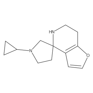 1'-cyclopropyl-6,7-dihydro-5H-spiro[furo[3,2-c]pyridine-4,3'-pyrrolidine] Structure