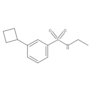 3-cyclobutyl-N-ethylbenzene-1-sulfonamide Structure