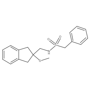 N-((2-methoxy-2,3-dihydro-1H-inden-2-yl)methyl)-1-phenylmethanesulfonamide结构式