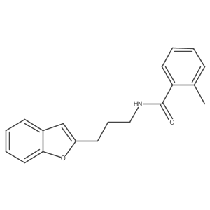 N-(3-(benzofuran-2-yl)propyl)-2-methylbenzamide Structure