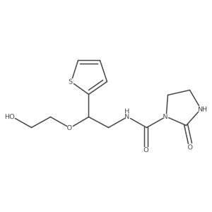 N-(2-(2-hydroxyethoxy)-2-(thiophen-2-yl)ethyl)-2-oxoimidazolidine-1-carboxamide Structure