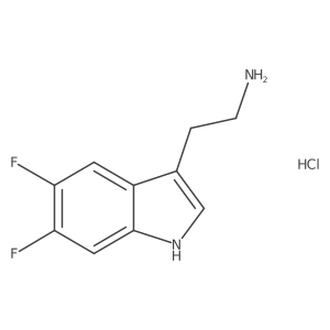 2-(5,6-difluoro-1H-indol-3-yl)ethan-1-amine hydrochloride Structure