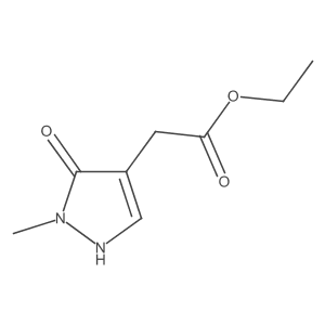 ethyl (5-hydroxy-1-methyl-1H-pyrazol-4-yl)acetate Structure
