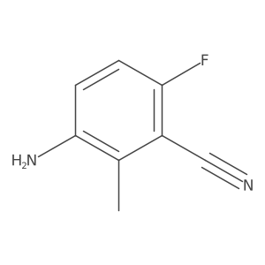 3-Amino-6-fluoro-2-methylbenzonitrile Structure