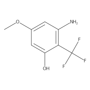 3-Amino-5-methoxy-2-(trifluoromethyl)phenol Structure