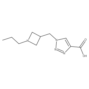 1-((1-propylazetidin-3-yl)methyl)-1H-1,2,3-triazole-4-carboxylic acid Structure