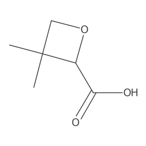 3,3-Dimethyloxetane-2-carboxylic acid Structure