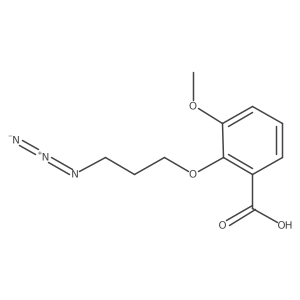 2-(3-Azidopropoxy)-3-methoxybenzoic acid结构式