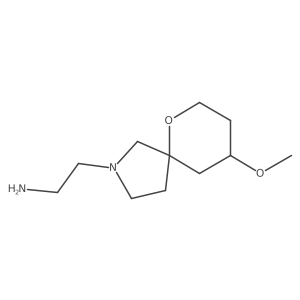 2-(9-Methoxy-6-oxa-2-azaspiro[4.5]decan-2-yl)ethan-1-amine Structure
