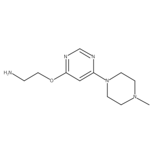 2-((6-(4-Methylpiperazin-1-yl)pyrimidin-4-yl)oxy)ethan-1-amine结构式