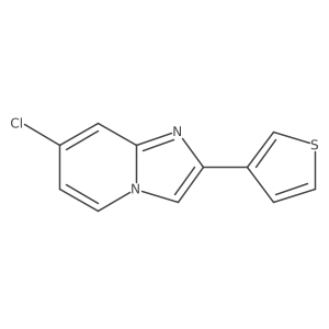 7-Chloro-2-(thiophen-3-yl)imidazo[1,2-a]pyridine Structure