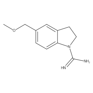 5-(Methoxymethyl)indoline-1-carboximidamide结构式