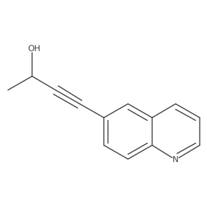 4-(Quinolin-6-yl)but-3-yn-2-ol结构式