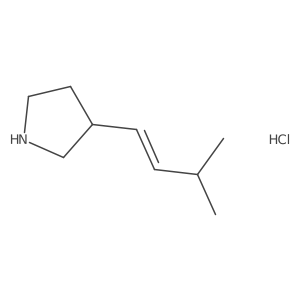 3-[(1E)-3-methylbut-1-en-1-yl]pyrrolidine hydrochloride结构式