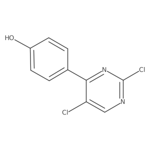 4-(2,5-Dichloro-4-pyrimidinyl)phenol结构式