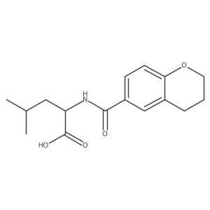 (Chromane-6-carbonyl)-L-leucine结构式