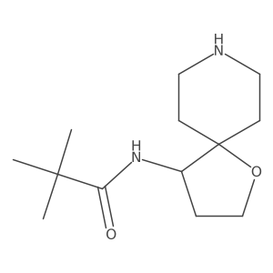 2,2-dimethyl-N-{1-oxa-8-azaspiro[4.5]decan-4-yl}propanamide Structure