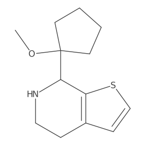 7-(1-methoxycyclopentyl)-4H,5H,6H,7H-thieno[2,3-c]pyridine Structure
