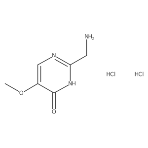 2-(Aminomethyl)-5-methoxypyrimidin-4-ol dihydrochloride结构式