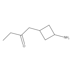 1-(3-Aminocyclobutyl)butan-2-one Structure