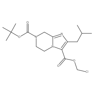 7-tert-butyl 3-chloromethyl 2-(2-methylpropyl)-5H,6H,7H,8H-imidazo[1,2-a]pyrazine-3,7-dicarboxylate Structure