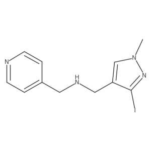 [(3-iodo-1-methyl-1H-pyrazol-4-yl)methyl][(pyridin-4-yl)methyl]amine结构式