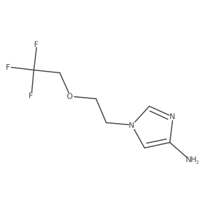 1-[2-(2,2,2-trifluoroethoxy)ethyl]-1H-imidazol-4-amine结构式
