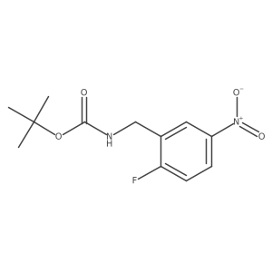 Tert-butyl (2-fluoro-5-nitrobenzyl)carbamate结构式