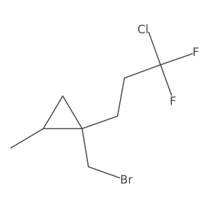 1-(Bromomethyl)-1-(3-chloro-3,3-difluoropropyl)-2-methylcyclopropane Structure