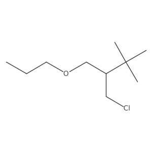 2-(Chloromethyl)-3,3-dimethyl-1-propoxybutane结构式