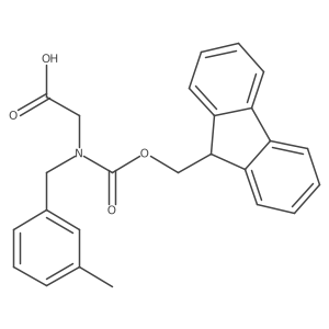 N-Fmoc-3-methylbenzyl-glycine结构式