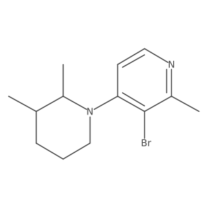 3-Bromo-4-(2,3-dimethylpiperidin-1-yl)-2-methylpyridine Structure