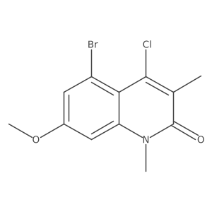 5-Bromo-4-chloro-7-methoxy-1,3-dimethyl-1,2-dihydroquinolin-2-one Structure