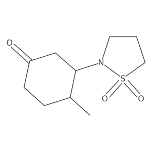 2-(2-Methyl-5-oxocyclohexyl)-1lambda6,2-thiazolidine-1,1-dione Structure