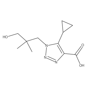 5-cyclopropyl-1-(3-hydroxy-2,2-dimethylpropyl)-1H-1,2,3-triazole-4-carboxylic acid Structure