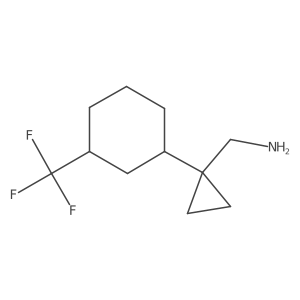{1-[3-(Trifluoromethyl)cyclohexyl]cyclopropyl}methanamine Structure