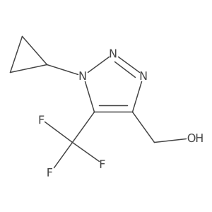 [1-cyclopropyl-5-(trifluoromethyl)-1H-1,2,3-triazol-4-yl]methanol Structure