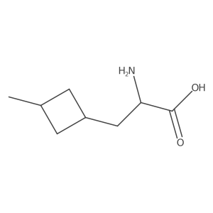 (2S)-2-amino-3-(3-methylcyclobutyl)propanoic acid Structure